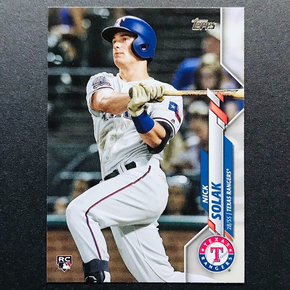 Nick Solak RC - 2020 Topps #166 - Picture 1 of 2